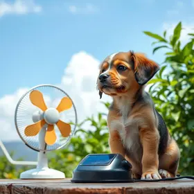 Cachorrinha ganha ventilador movido a energia solar em Manaus (AM)
