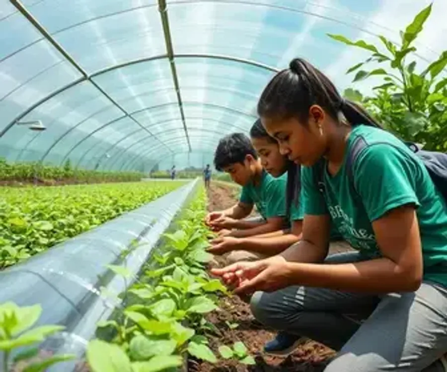 Alunas de Manaus (AM) concorrem ao Solve for Tomorrow Brasil com estufa de baixo custo para análise da água