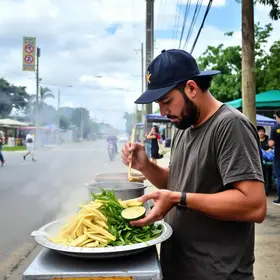 Rua Gastronômica de Manaus na rua Ferreira Pena